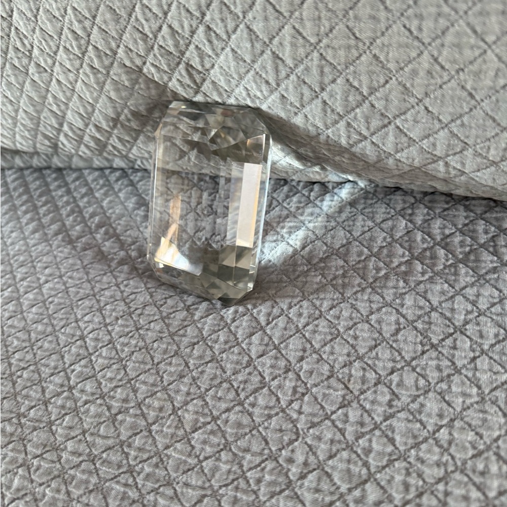 Tiffany Diamond-Cut Crystal Paperweight

Bargain basement price cut here!